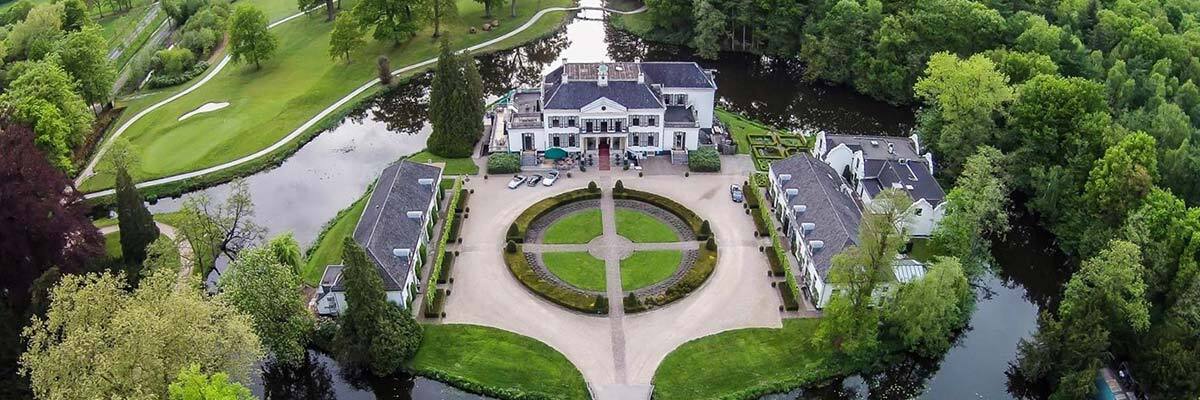 Kasteel engelenburg luchtfoto golfen